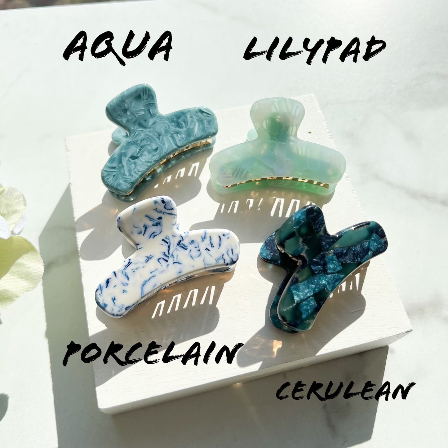 Mini French Claw Collection| Cellulose Acetate Resin Small Tortoise Shell Stainless Steel Hair Clip
