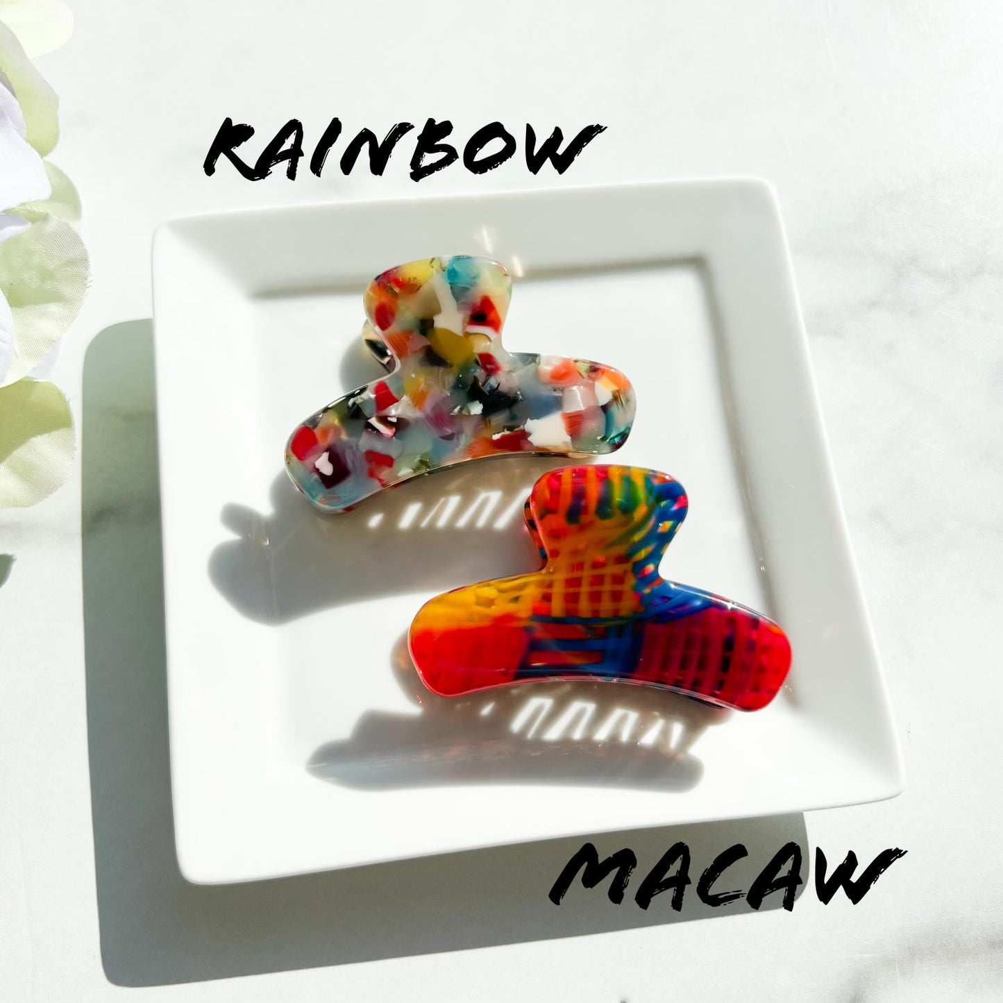 Mini French Claw Collection| Cellulose Acetate Resin Small Tortoise Shell Stainless Steel Hair Clip