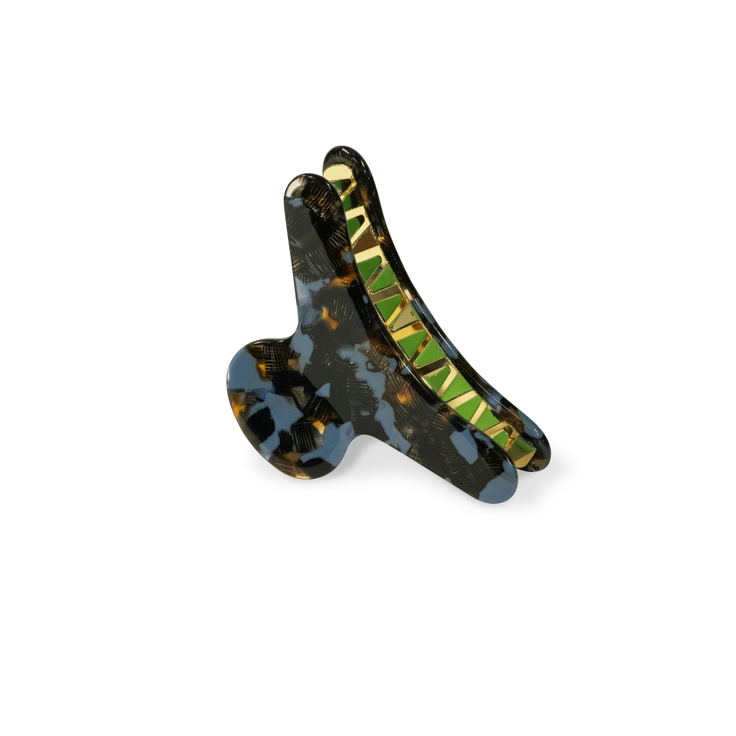 French Claw in Reef | Acetate Tortoise Shell Hair Clip Gold Stainless Steel Claw