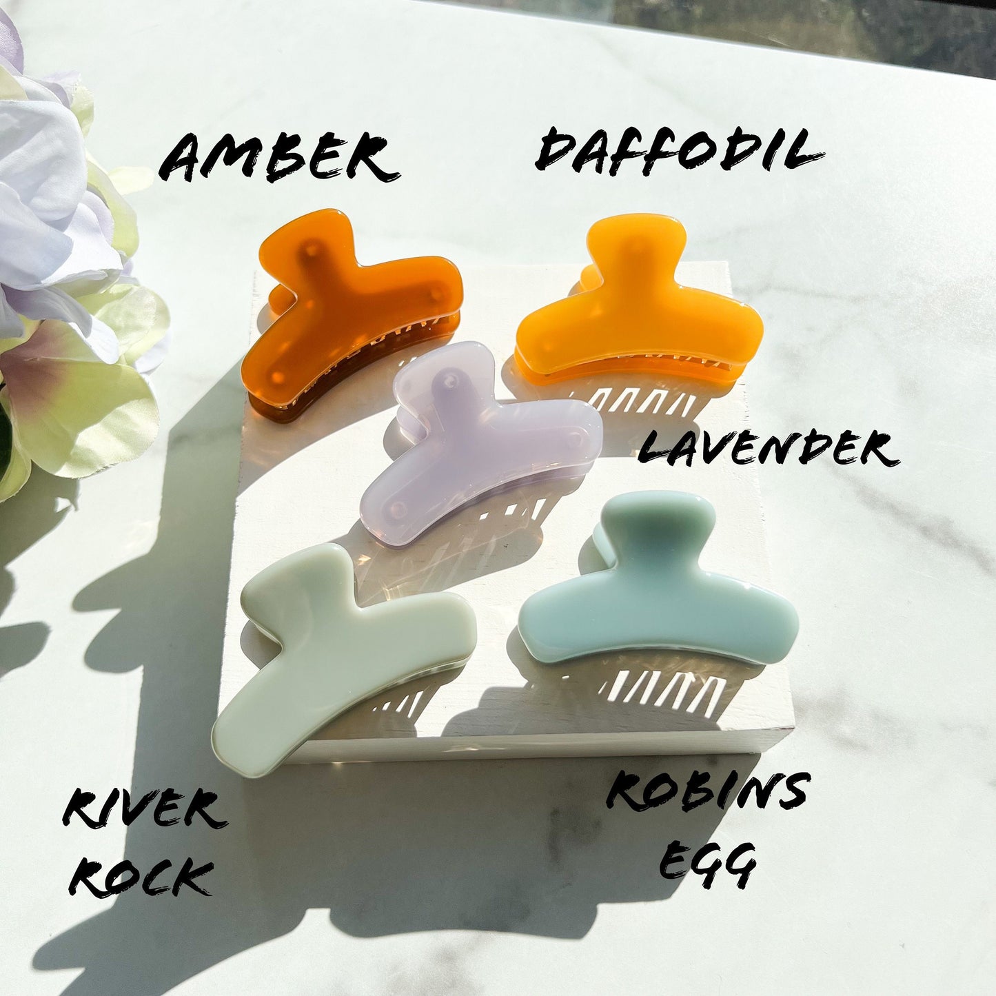 Mini French Claw Collection| Cellulose Acetate Resin Small Tortoise Shell Stainless Steel Hair Clip