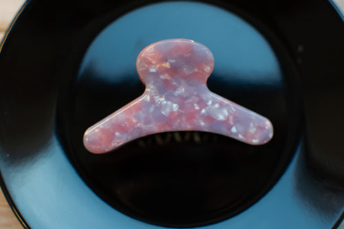 Marble French Claw Hair in Teresa |Pink Purple Pearl| Eco Friendly Acetate and Stainless Steel |Valentines Day Collection |Gift Idea for Her