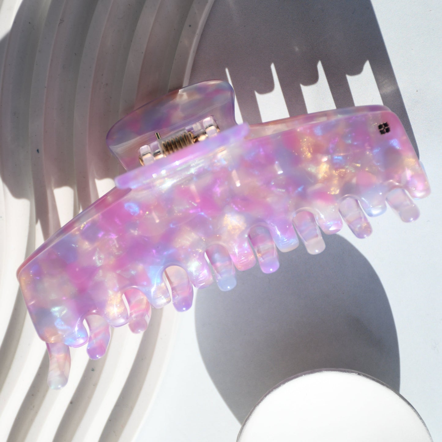 Rectangle Acetate Hair Claw in Enchanted | Purple Hair Clips Acetate