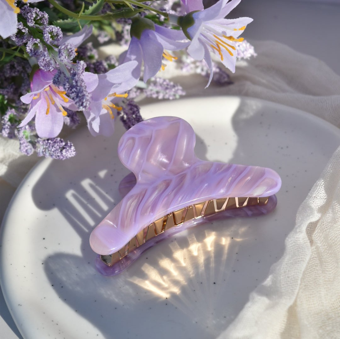 French Claw in Wisteria | Purple Light Purple Hair Clip