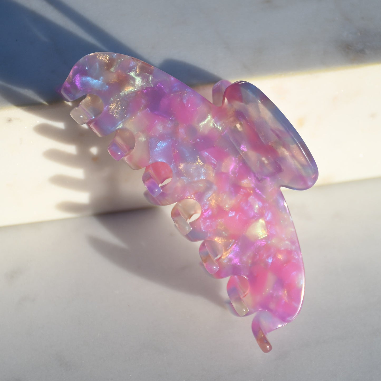 Oval Acetate Hair Claw in Enchanted | Purple Hair Claws Acetate