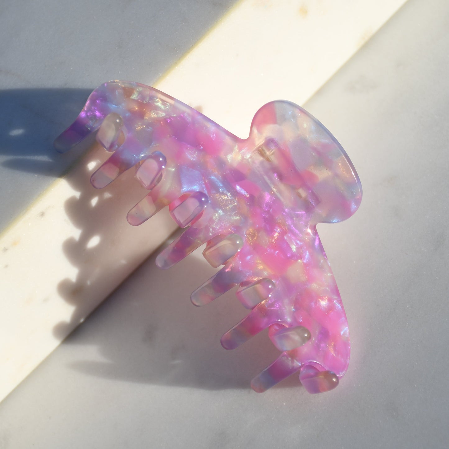 Oval Acetate Hair Claw in Enchanted | Purple Hair Claws Acetate