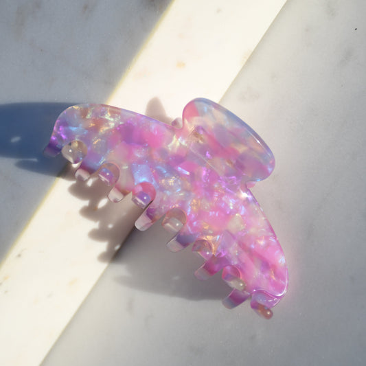 Oval Acetate Hair Claw in Enchanted | Purple Hair Claws Acetate