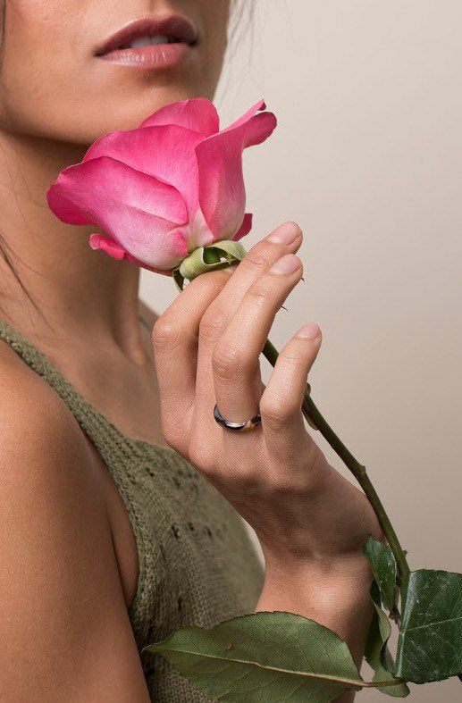 3 Pack - Round Ring Collection | Tortoise Shell Acetate Resin Stacking Rings Fenna&Fei