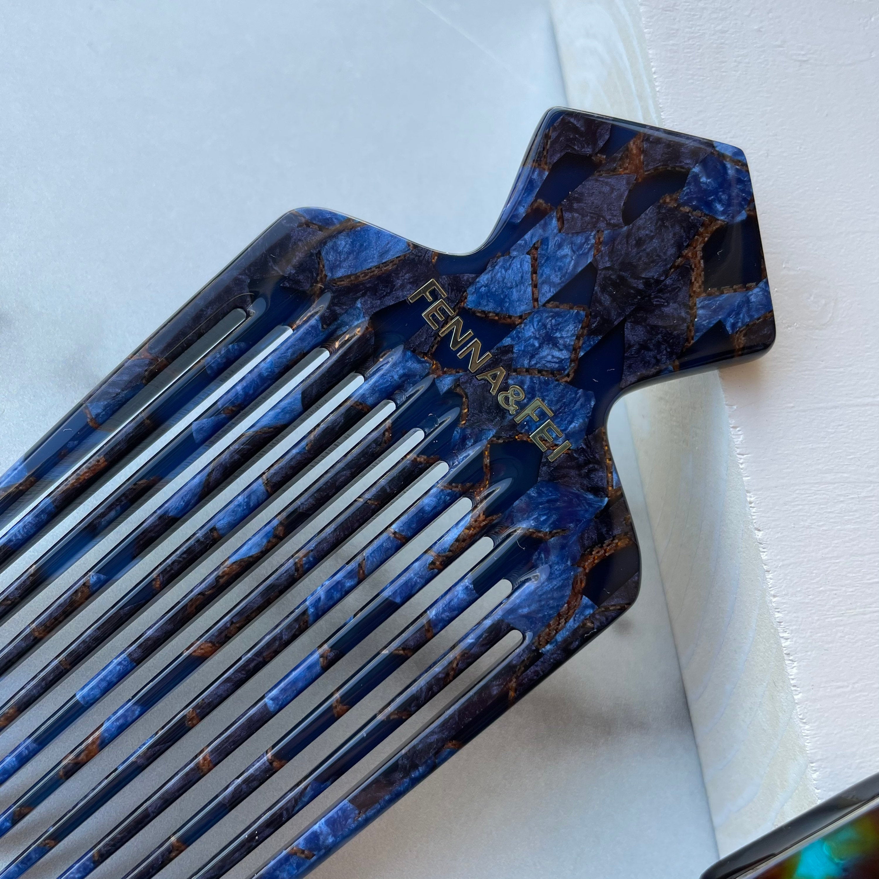Cellulose Acetate Diamond Hair Pick