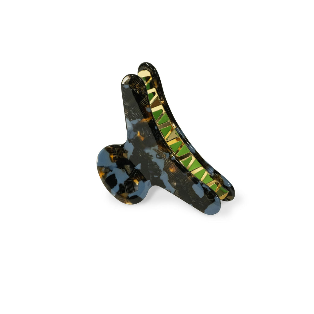 French Claw in Reef | Acetate Tortoise Shell Hair Clip Gold Stainless Steel Claw