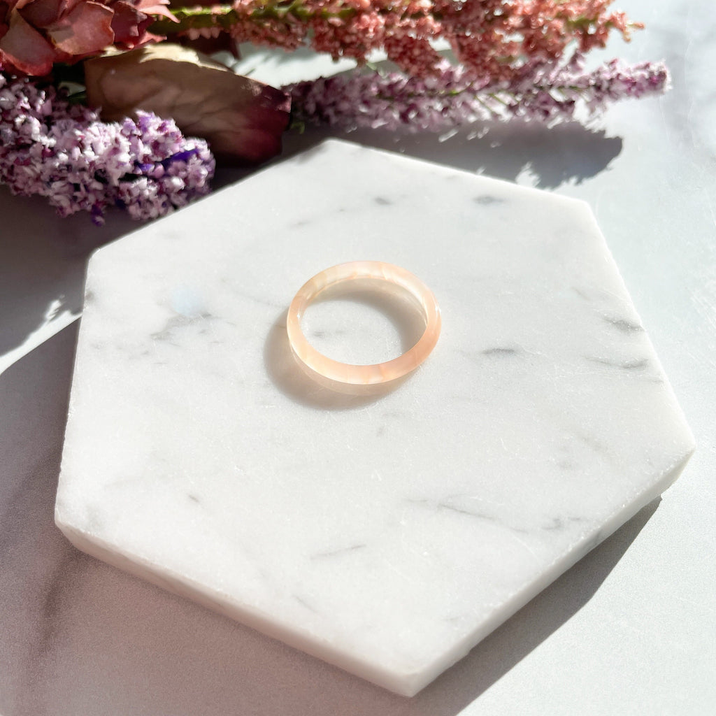 3 Pack - Spring Round Ring Collection | Tortoise Shell Acetate Resin Stacking Rings Fenna&Fei