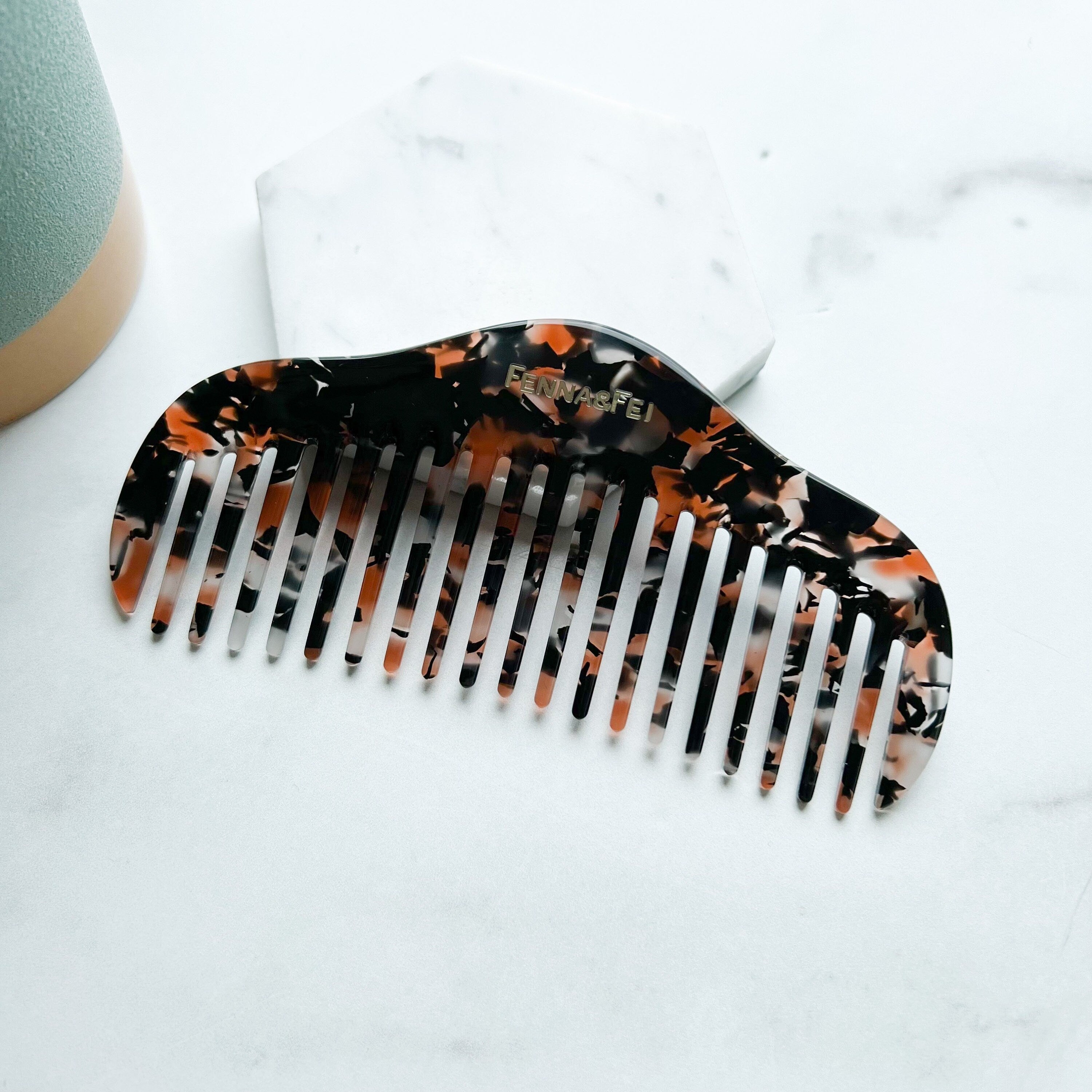 RuYi Hair Comb | Italian Resin Cellulose Acetate
