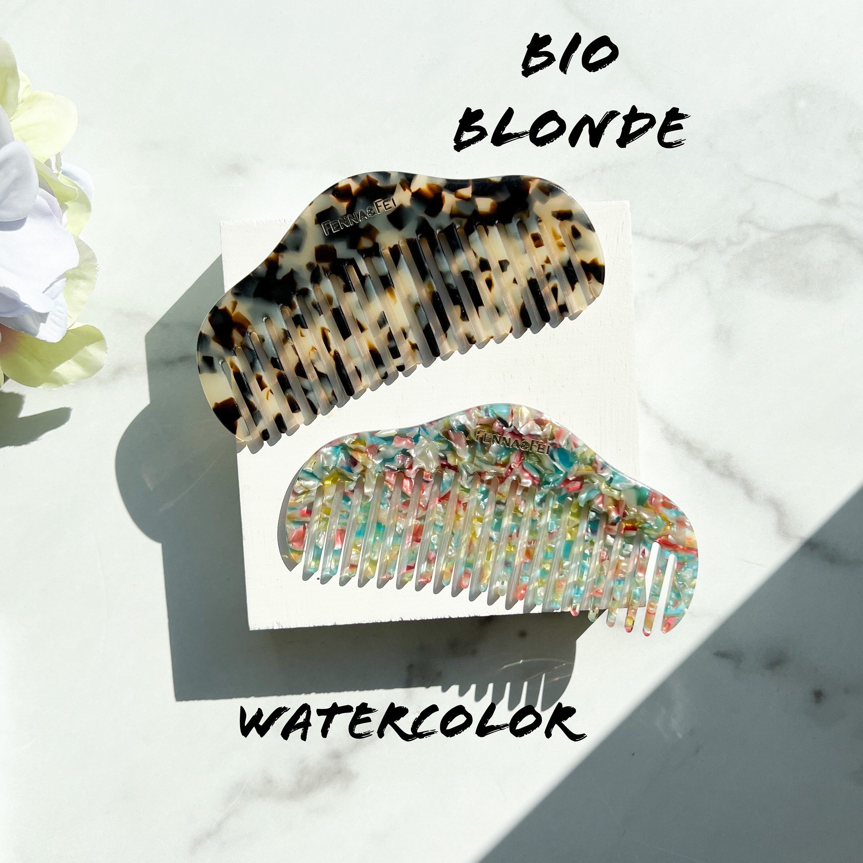RuYi Hair Comb | Italian Resin Cellulose Acetate