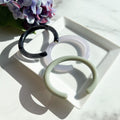 Lush Cuff in The Neutral Collection | Purple Black Gray Thick Bangle Bracelet