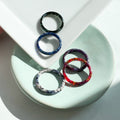 3 Pack - Round Rings in The Hydrangea Collection | Floral Acetate Resin Ring