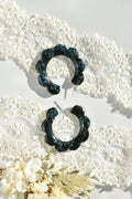 Flower Power Hoops Flora Collection | Italian Acetate Floral Hoop Earrings 925 Sterling Silver Posts