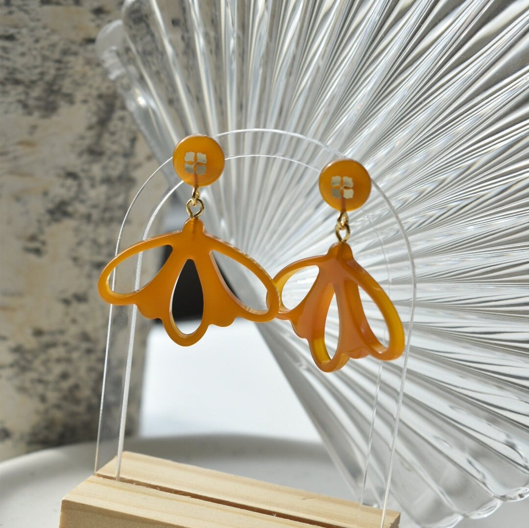 Dragonfly Dangle Collection | Italian Acetate Dangle Drop Earrings 925 Sterling Silver Posts