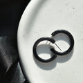 2 Pack - Thin Round Hoops 30mm | Hoop Earrings Cellulose Acetate 925 Sterling Silver Posts