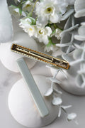 Sage Gray Rectangle Hair Clips | Cellulose Acetate Sectioning Clips, 2 Pack