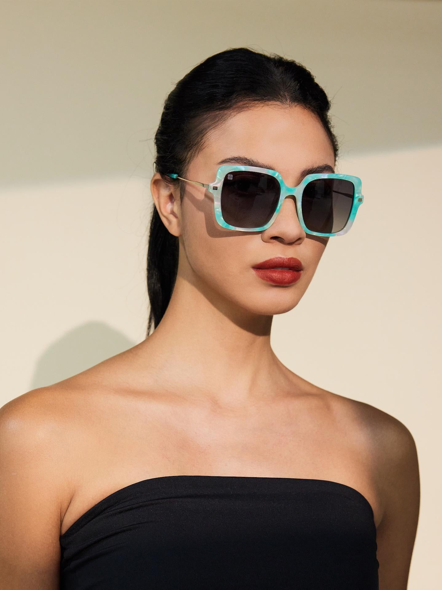 Square Sunglasses | Acetate Tortoise Shell Polarized Sunglasses
