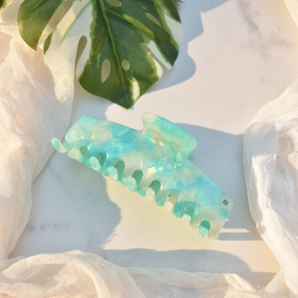 Rectangle Large Hair Claw- All Acetate Lightweight Big French Clips