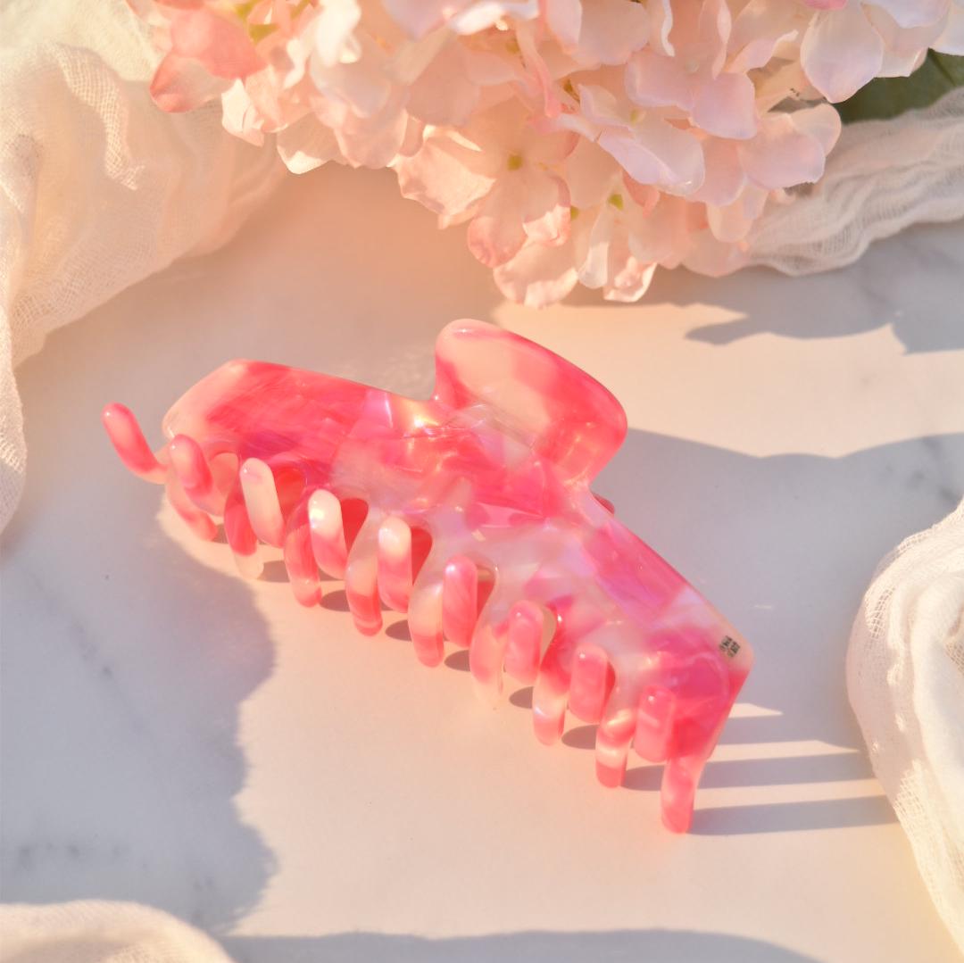 Rectangle Large Hair Claw- All Acetate Lightweight Big French Clips