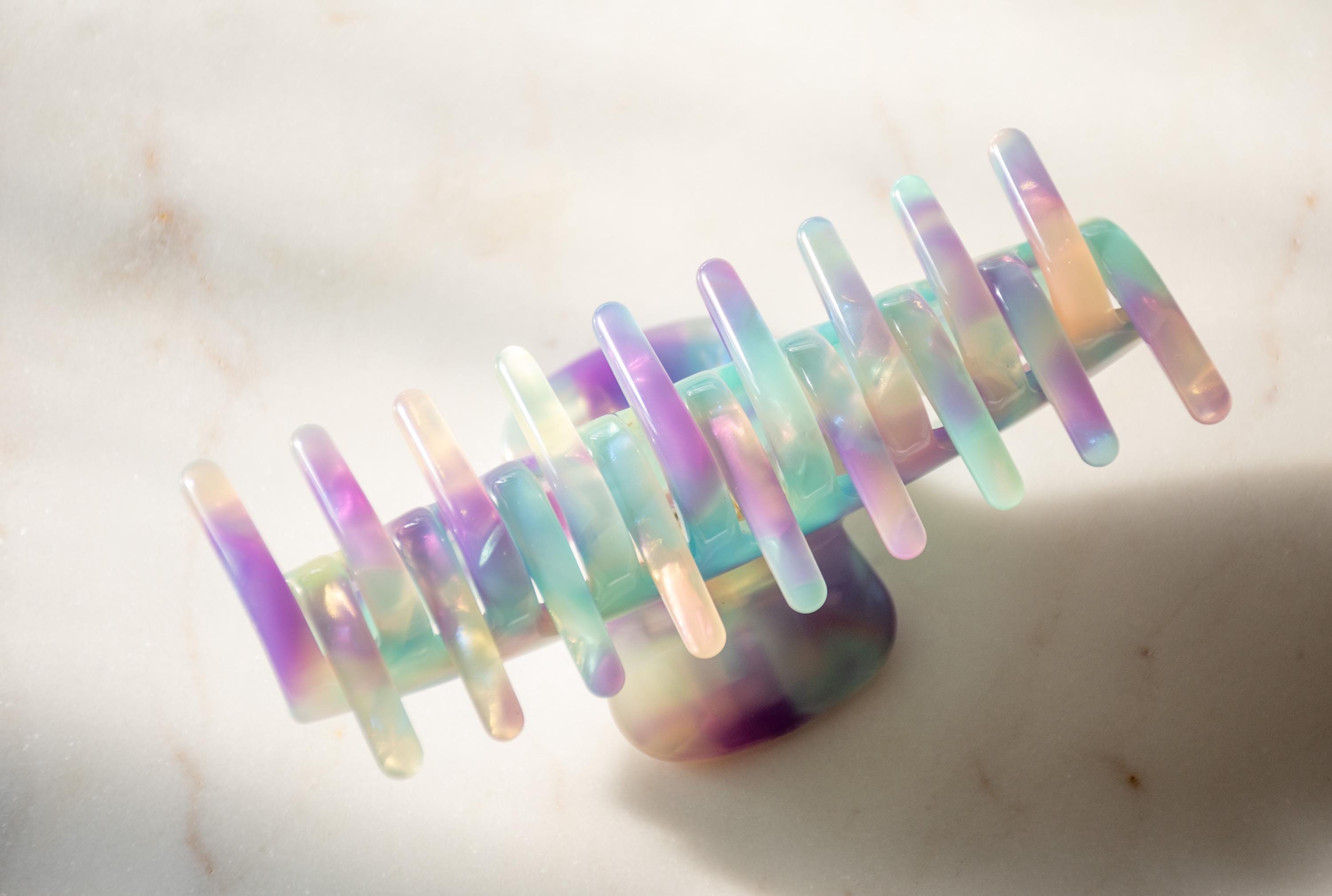 Rectangle Claw in Nightshade Nectar - All Acetate Hair Claw