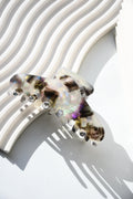 Oval Wave Claw in Tuxedo - All Acetate Hair Claw