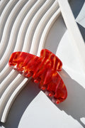 Oval Claw in Hearts Fire - All Acetate Hair Claw
