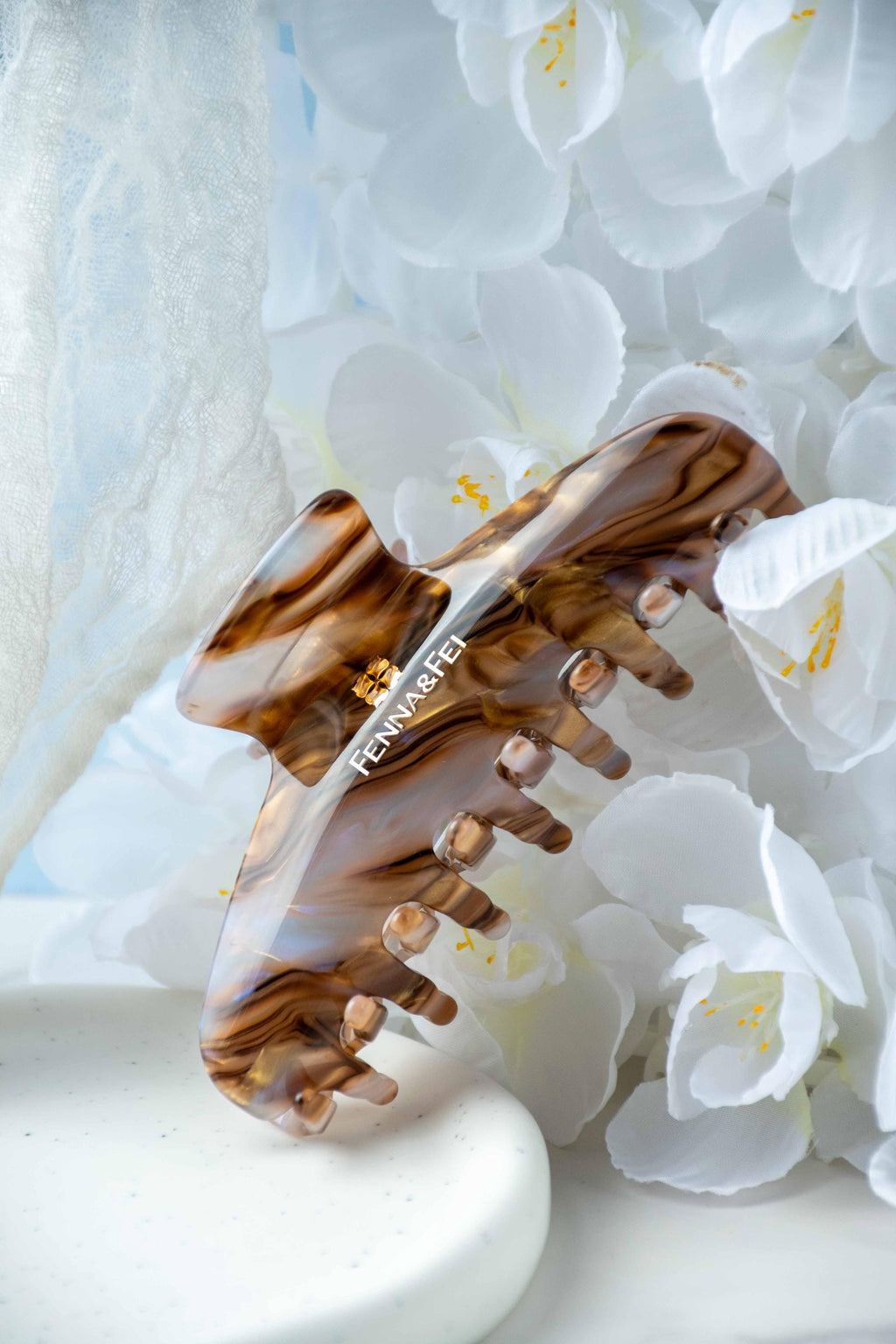 Large Ametrine Wave Claw Clip | Italian Acetate Hair Clip