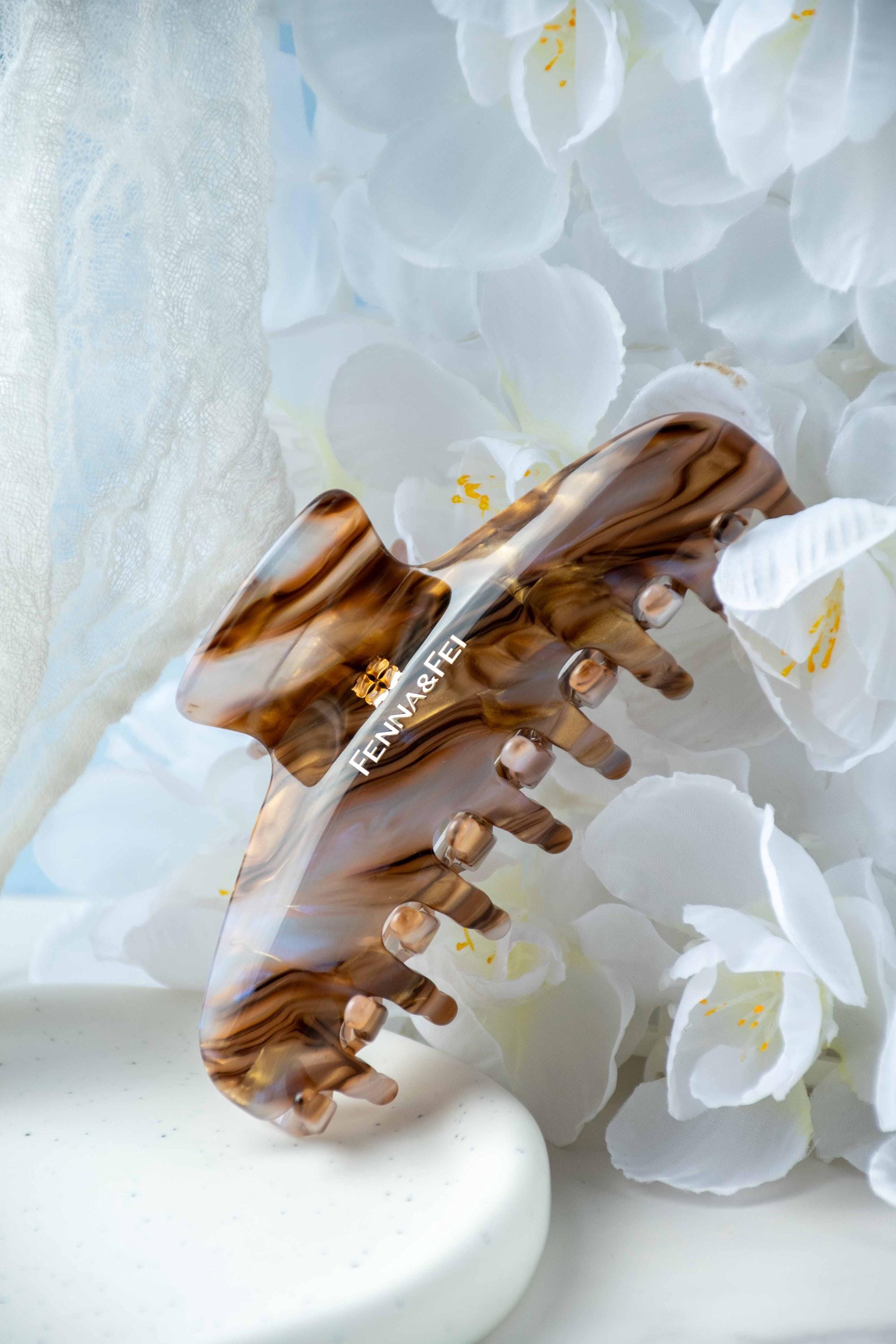 Large Ametrine Wave Claw Clip | Italian Acetate Hair Clip