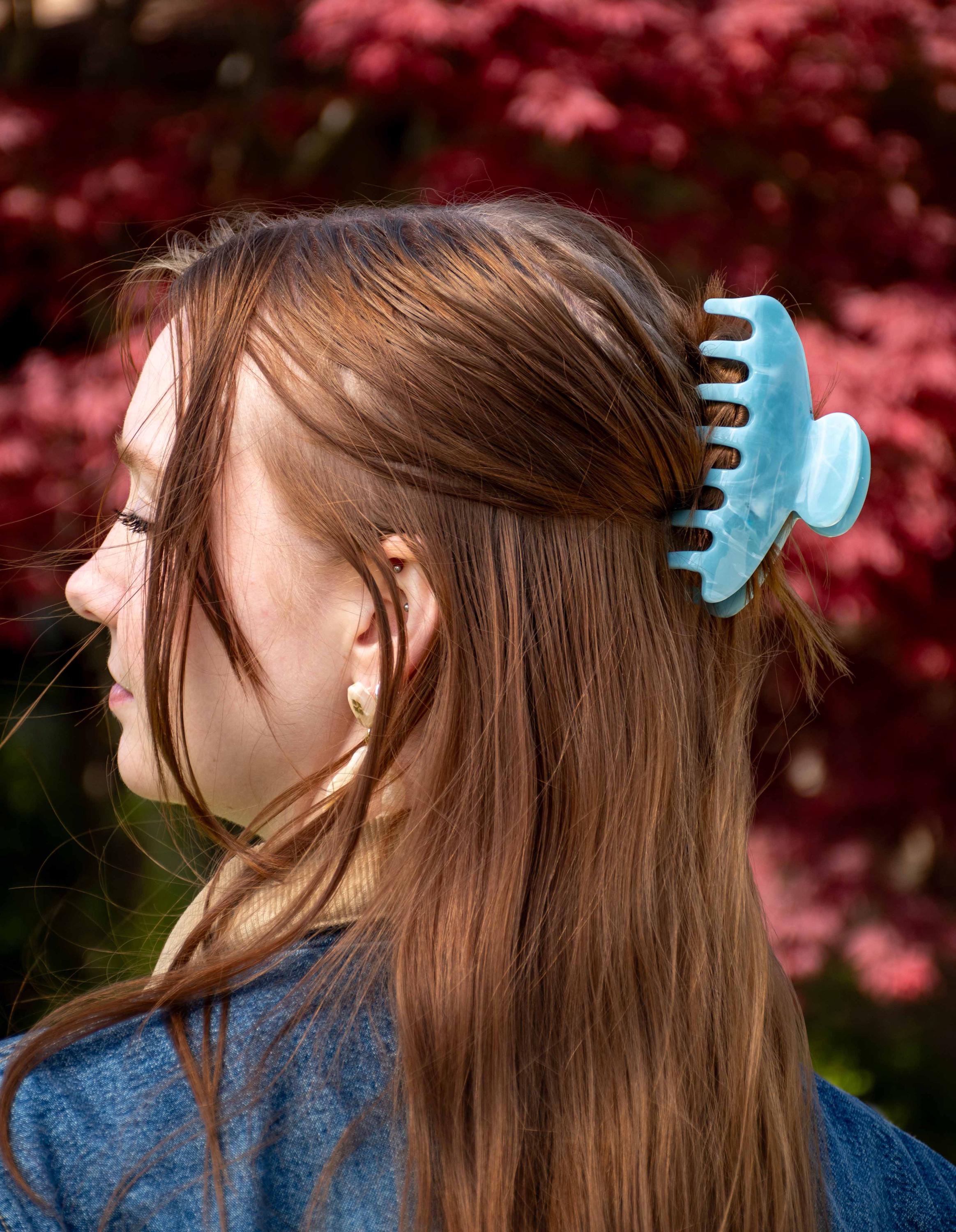 Oval Claw in Leland  - All Acetate Hair Claw