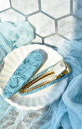 Waterdrop Alligator Hair Clips | 2 Pack Acetate Pearl Shell Tortoise Shell Strong Gold Stainless Steel Clip