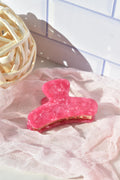 Mini French Claw in Peony l Pink Hair Claw Acetate Stainless Steel