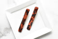 Lava Rock Hair Clips | Red Brown Sectioning Clips, Cellulose Acetate (2 Pack)