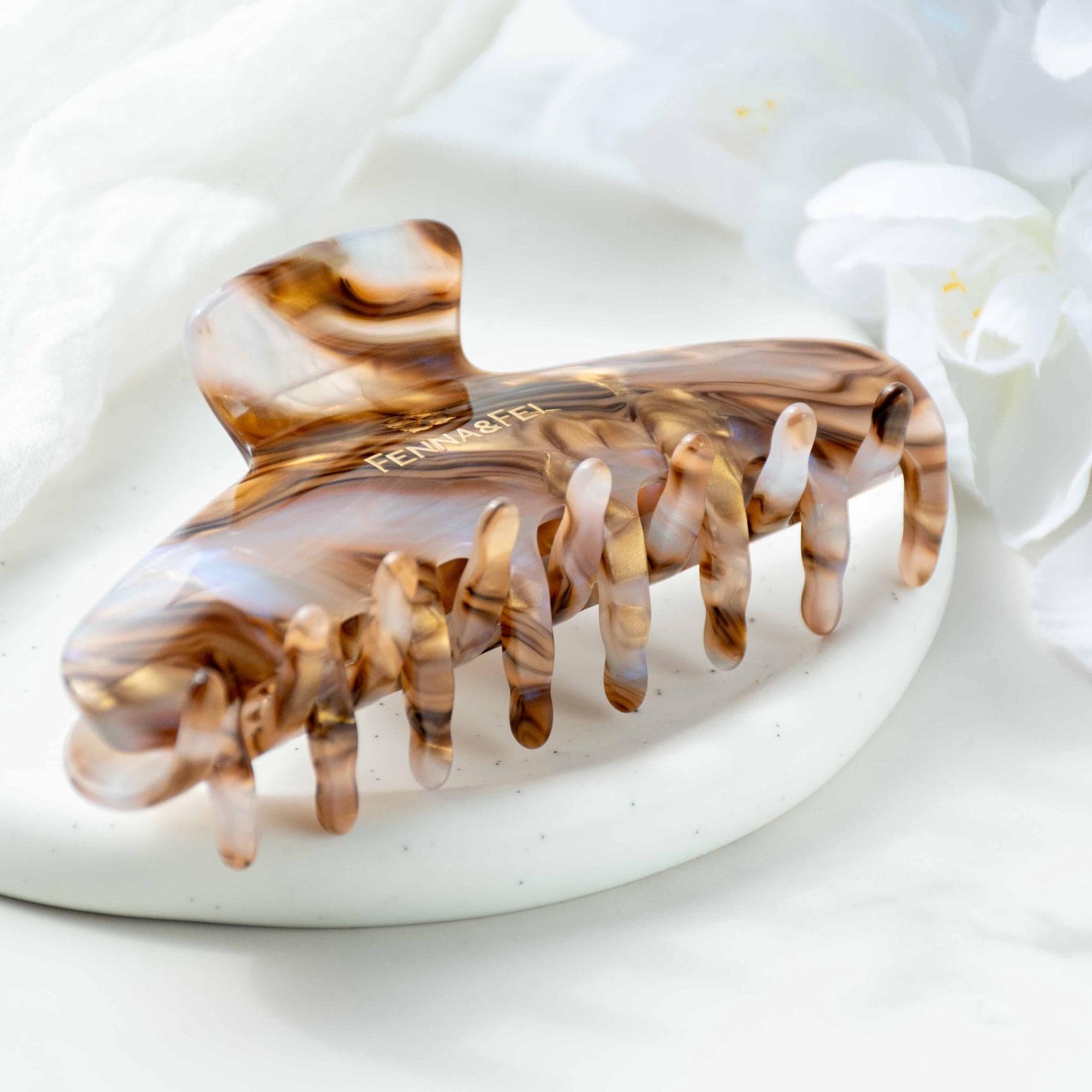 Large Ametrine Wave Claw Clip | Italian Acetate Hair Clip
