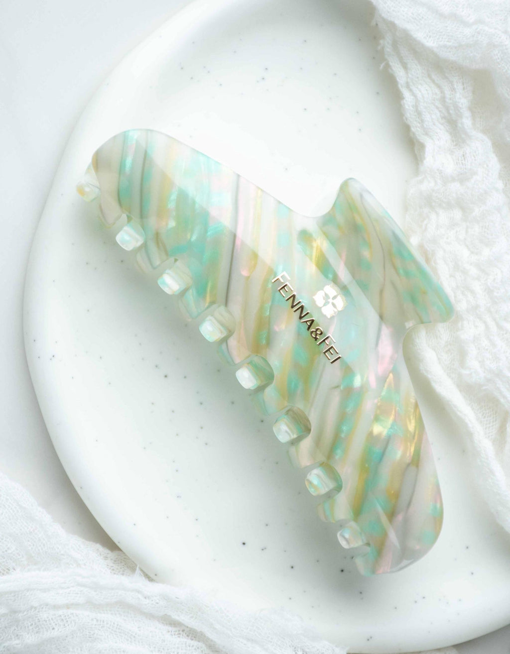 Desert Opal Wave Claw | Italian Acetate Hair Clip
