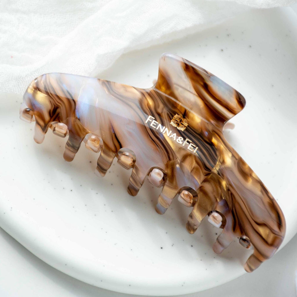 Large Ametrine Wave Claw Clip | Italian Acetate Hair Clip