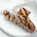 Large Ametrine Wave Claw Clip | Italian Acetate Hair Clip