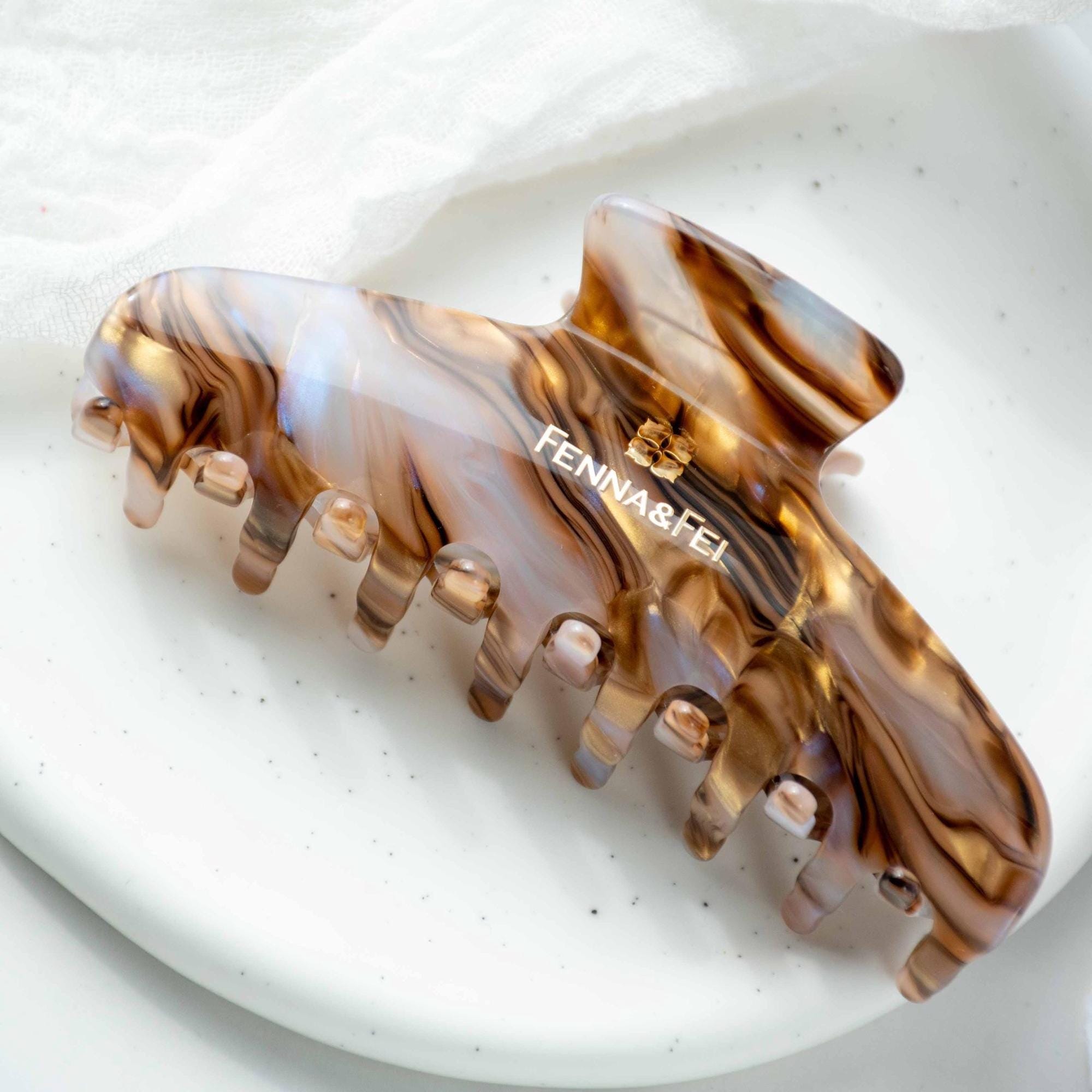 Large Ametrine Wave Claw Clip | Italian Acetate Hair Clip