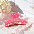 French Claw in Peony- Pink Hair Clip Claw