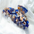 Sodalite Mini Hair Claw | Italian Acetate Tortoise Shell Clip