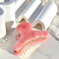 French Claw in Rose Quartz- Pink Hair Clip Claw