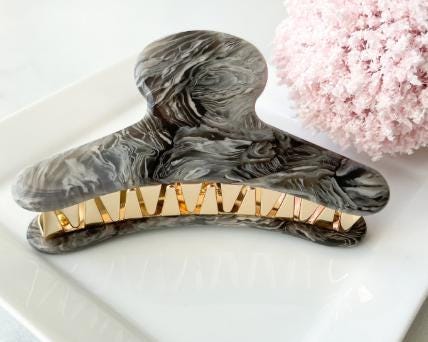 French Claw Hair Clips in Darkly Elegant Colors