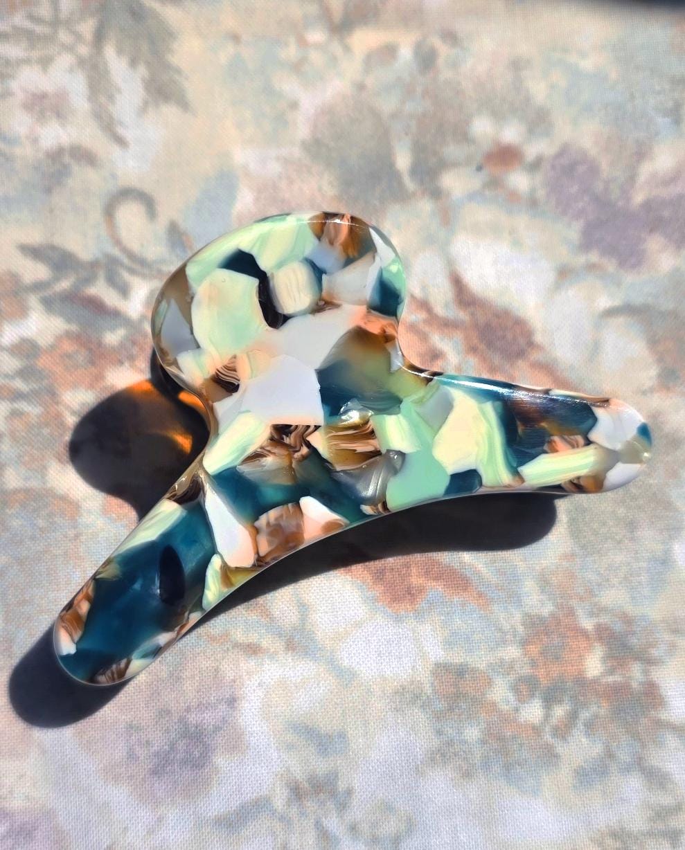 French Claw Hair Clips in Darkly Elegant Colors