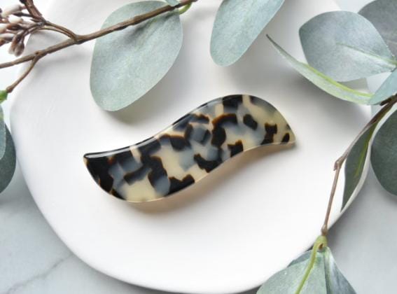 Wave Barrettes  | French Barrette Snap Hair Clip Non Slip