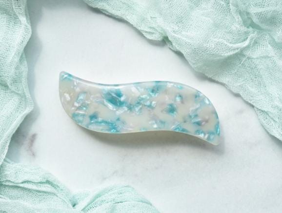 Wave Barrettes  | French Barrette Snap Hair Clip Non Slip