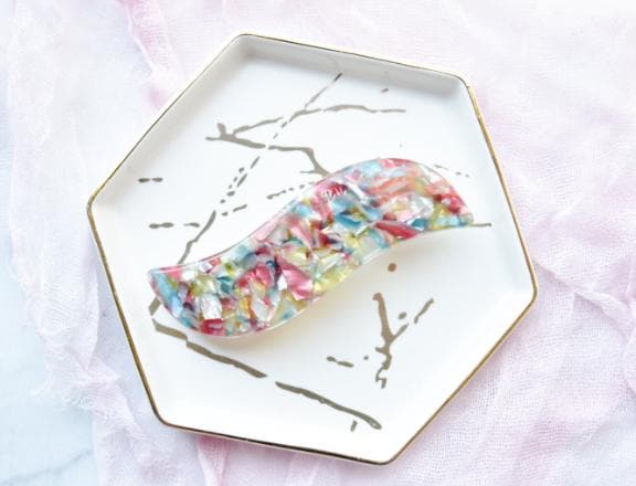 Wave Barrettes  | French Barrette Snap Hair Clip Non Slip