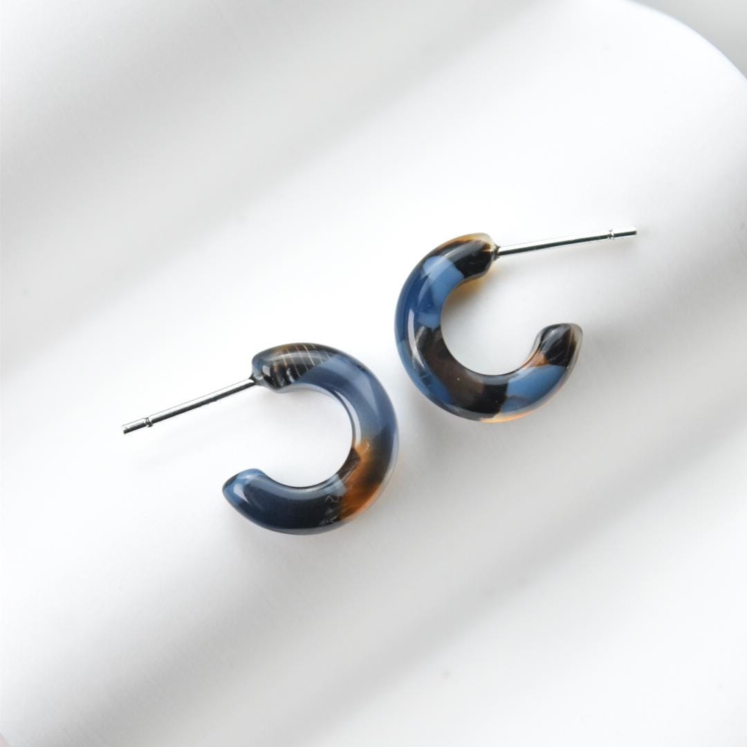 3 Pack -  Huggie Hoop Earrings | Sterling Silver Posts, 15mm
