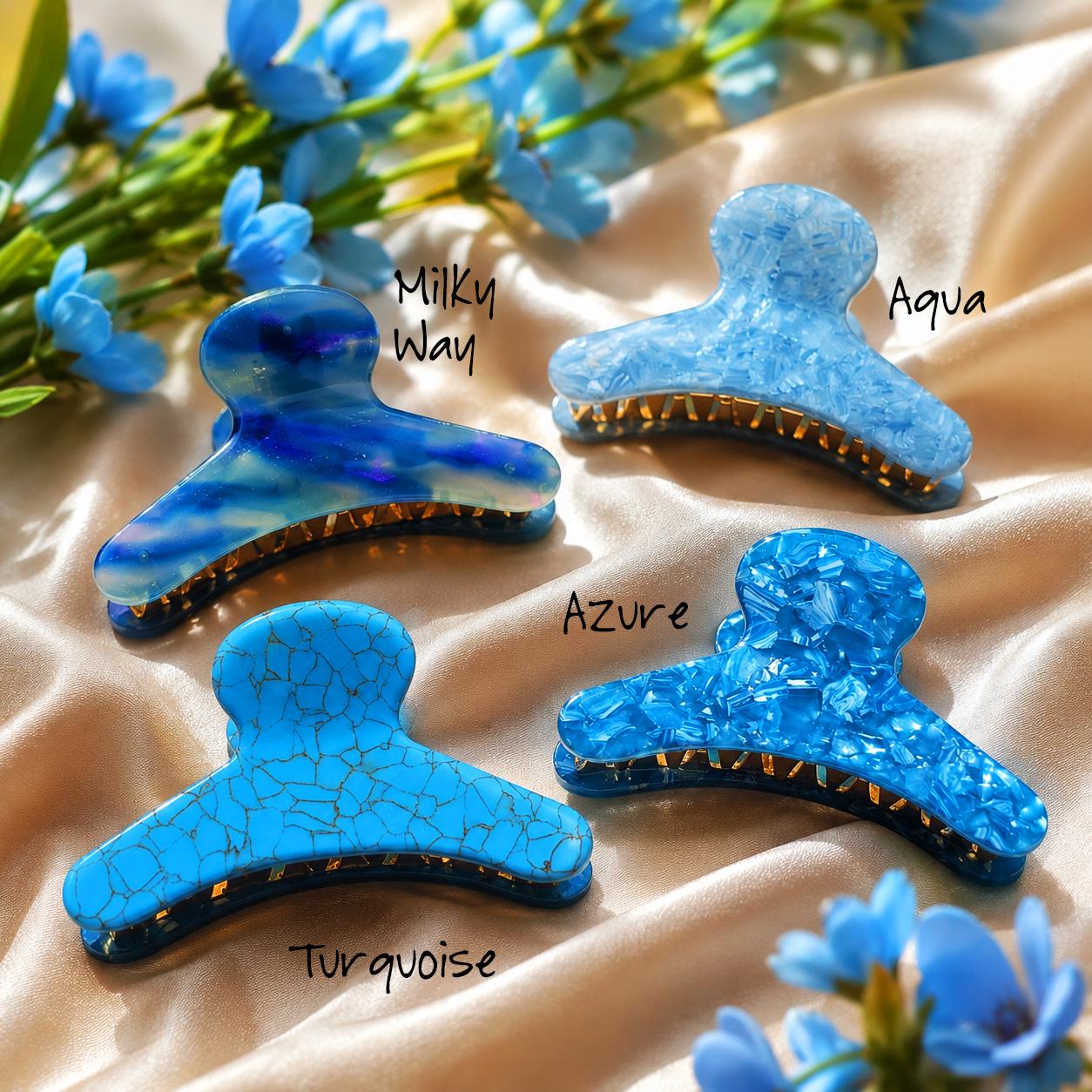 French Claws in Summer Skies Blues