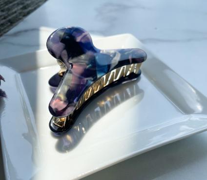 French Claw Hair Clips in Darkly Elegant Colors